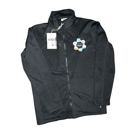 Edward’s Women’s Performance Tek Jacket Size Large Blue Zip With Conference Logo - Picture 1 of 7